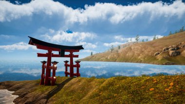 Ekoloji ve sürdürülebilir kalkınma için 3D Render Arka planı, biyolojik çeşitliliği ve büyüyen ekonomiyi korumak için çevre kavramı