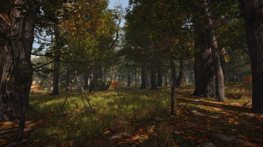 Ekoloji ve sürdürülebilir kalkınma için 3D Render Arka planı, biyolojik çeşitliliği ve büyüyen ekonomiyi korumak için çevre kavramı