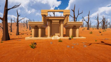 Sürdürülebilir kalkınma hedefleri, biyolojik çeşitlilik, büyüyen bir ekonomi ve ekoloji için grafiksel kaynaklar çokgen stili. 3 Boyutlu Hazırlama