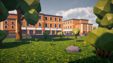 Sürdürülebilir kalkınma hedefleri, biyolojik çeşitlilik, büyüyen bir ekonomi ve ekoloji için grafiksel kaynaklar. 3B oluşturma ve düşük polyester