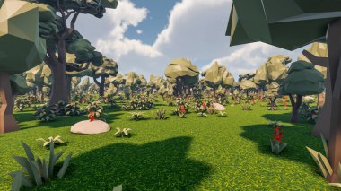 Sürdürülebilir kalkınma hedefleri, biyolojik çeşitlilik, büyüyen bir ekonomi ve ekoloji için grafiksel kaynaklar. 3B oluşturma ve düşük polyester