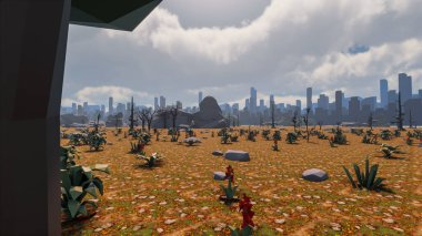 Sürdürülebilir kalkınma hedefleri, biyolojik çeşitlilik, büyüyen bir ekonomi ve ekoloji için grafiksel kaynaklar. 3B oluşturma ve düşük polyester