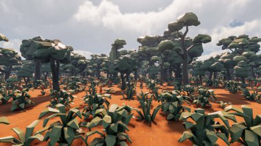 Sürdürülebilir kalkınma hedefleri, biyolojik çeşitlilik, büyüyen bir ekonomi ve ekoloji için grafiksel kaynaklar. 3B oluşturma ve düşük polyester