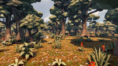 Sürdürülebilir kalkınma hedefleri, biyolojik çeşitlilik, büyüyen bir ekonomi ve ekoloji için grafiksel kaynaklar. 3B oluşturma ve düşük polyester