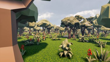 Sürdürülebilir kalkınma hedefleri, biyolojik çeşitlilik, büyüyen bir ekonomi ve ekoloji için grafiksel kaynaklar. 3B oluşturma ve düşük polyester