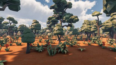 Sürdürülebilir kalkınma hedefleri, biyolojik çeşitlilik, büyüyen bir ekonomi ve ekoloji için grafiksel kaynaklar. 3B oluşturma ve düşük polyester