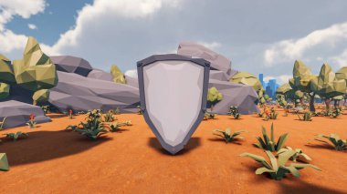 Sürdürülebilir kalkınma hedefleri, biyolojik çeşitlilik, büyüyen bir ekonomi ve ekoloji için grafiksel kaynaklar. 3B oluşturma ve düşük polyester