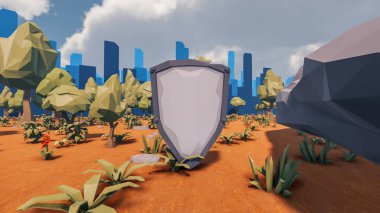 Sürdürülebilir kalkınma hedefleri, biyolojik çeşitlilik, büyüyen bir ekonomi ve ekoloji için grafiksel kaynaklar. 3B oluşturma ve düşük polyester