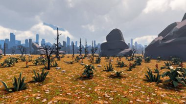 Sürdürülebilir kalkınma hedefleri, biyolojik çeşitlilik, büyüyen bir ekonomi ve ekoloji için grafiksel kaynaklar. 3B oluşturma ve düşük polyester