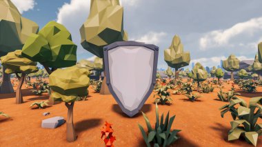 Sürdürülebilir kalkınma hedefleri, biyolojik çeşitlilik, büyüyen bir ekonomi ve ekoloji için grafiksel kaynaklar. 3B oluşturma ve düşük polyester