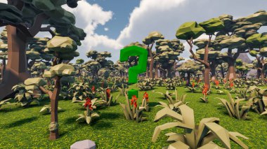 Sürdürülebilir kalkınma hedefleri, biyolojik çeşitlilik, büyüyen bir ekonomi ve ekoloji için grafiksel kaynaklar. 3B oluşturma ve düşük polyester