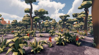 Sürdürülebilir kalkınma hedefleri, biyolojik çeşitlilik, büyüyen bir ekonomi ve ekoloji için grafiksel kaynaklar. 3B oluşturma ve düşük polyester