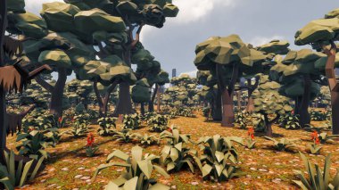 Sürdürülebilir kalkınma hedefleri, biyolojik çeşitlilik, büyüyen bir ekonomi ve ekoloji için grafiksel kaynaklar. 3B oluşturma ve düşük polyester