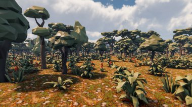 Sürdürülebilir kalkınma hedefleri, biyolojik çeşitlilik, büyüyen bir ekonomi ve ekoloji için grafiksel kaynaklar. 3B oluşturma ve düşük polyester