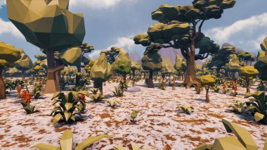 Sürdürülebilir kalkınma hedefleri, biyolojik çeşitlilik, büyüyen bir ekonomi ve ekoloji için grafiksel kaynaklar. 3B oluşturma ve düşük polyester