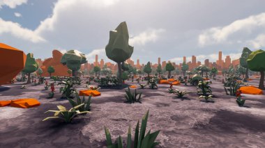 Sürdürülebilir kalkınma hedefleri, biyolojik çeşitlilik, büyüyen bir ekonomi ve ekoloji için grafiksel kaynaklar. 3B oluşturma ve düşük polyester