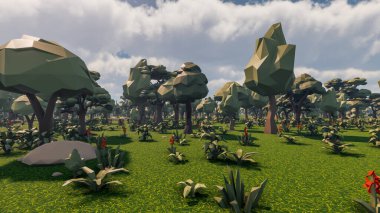 Sürdürülebilir kalkınma hedefleri, biyolojik çeşitlilik, büyüyen bir ekonomi ve ekoloji için grafiksel kaynaklar. 3B oluşturma ve düşük polyester