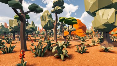 Sürdürülebilir kalkınma hedefleri, biyolojik çeşitlilik, büyüyen bir ekonomi ve ekoloji için grafiksel kaynaklar. 3B oluşturma ve düşük polyester