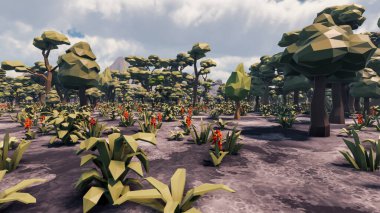 Sürdürülebilir kalkınma hedefleri, biyolojik çeşitlilik, büyüyen bir ekonomi ve ekoloji için grafiksel kaynaklar. 3B oluşturma ve düşük polyester