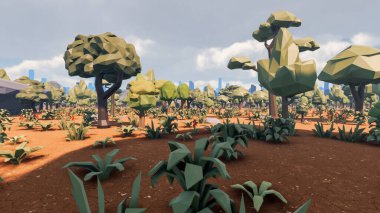 Sürdürülebilir kalkınma hedefleri, biyolojik çeşitlilik, büyüyen bir ekonomi ve ekoloji için grafiksel kaynaklar. 3B oluşturma ve düşük polyester