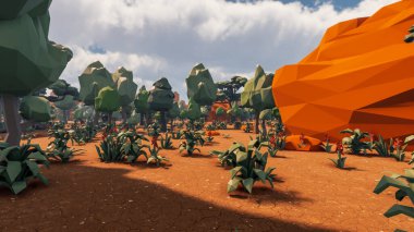 Sürdürülebilir kalkınma hedefleri, biyolojik çeşitlilik, büyüyen bir ekonomi ve ekoloji için grafiksel kaynaklar. 3B oluşturma ve düşük polyester