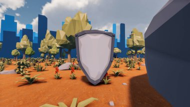 Sürdürülebilir kalkınma hedefleri, biyolojik çeşitlilik, büyüyen bir ekonomi ve ekoloji için grafiksel kaynaklar. 3B oluşturma ve düşük polyester