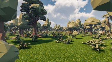 Sürdürülebilir kalkınma hedefleri, biyolojik çeşitlilik, büyüyen bir ekonomi ve ekoloji için grafiksel kaynaklar. 3B oluşturma ve düşük polyester