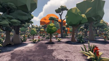 Sürdürülebilir kalkınma hedefleri, biyolojik çeşitlilik, büyüyen bir ekonomi ve ekoloji için grafiksel kaynaklar. 3B oluşturma ve düşük polyester