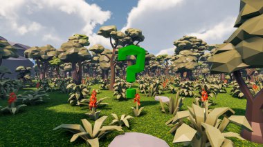 Sürdürülebilir kalkınma hedefleri, biyolojik çeşitlilik, büyüyen bir ekonomi ve ekoloji için grafiksel kaynaklar. 3B oluşturma ve düşük polyester