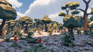 Sürdürülebilir kalkınma hedefleri, biyolojik çeşitlilik, büyüyen bir ekonomi ve ekoloji için grafiksel kaynaklar. 3B oluşturma ve düşük polyester