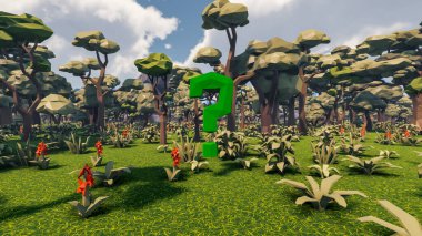 Sürdürülebilir kalkınma hedefleri, biyolojik çeşitlilik, büyüyen bir ekonomi ve ekoloji için grafiksel kaynaklar. 3B oluşturma ve düşük polyester