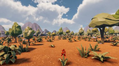 Sürdürülebilir kalkınma hedefleri, biyolojik çeşitlilik, büyüyen bir ekonomi ve ekoloji için grafiksel kaynaklar. 3B oluşturma ve düşük polyester