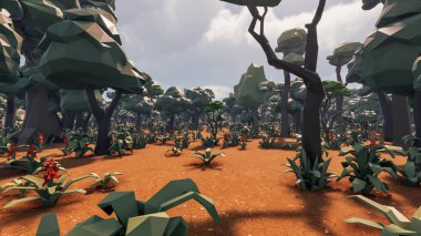 Sürdürülebilir kalkınma hedefleri, biyolojik çeşitlilik, büyüyen bir ekonomi ve ekoloji için grafiksel kaynaklar. 3B oluşturma ve düşük polyester