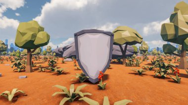 Sürdürülebilir kalkınma hedefleri, biyolojik çeşitlilik, büyüyen bir ekonomi ve ekoloji için grafiksel kaynaklar. 3B oluşturma ve düşük polyester