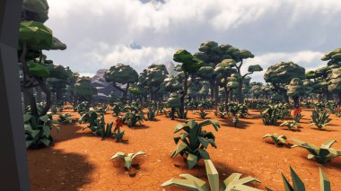 Sürdürülebilir kalkınma hedefleri, biyolojik çeşitlilik, büyüyen bir ekonomi ve ekoloji için grafiksel kaynaklar. 3B oluşturma ve düşük polyester