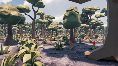 Sürdürülebilir kalkınma hedefleri, biyolojik çeşitlilik, büyüyen bir ekonomi ve ekoloji için grafiksel kaynaklar. 3B oluşturma ve düşük polyester