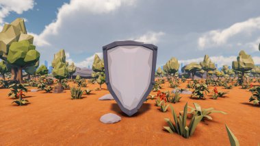 Sürdürülebilir kalkınma hedefleri, biyolojik çeşitlilik, büyüyen bir ekonomi ve ekoloji için grafiksel kaynaklar. 3B oluşturma ve düşük polyester