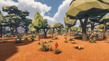 Sürdürülebilir kalkınma hedefleri, biyolojik çeşitlilik, büyüyen bir ekonomi ve ekoloji için grafiksel kaynaklar. 3B oluşturma ve düşük polyester