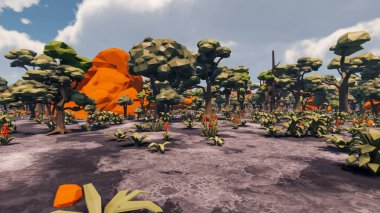 Sürdürülebilir kalkınma hedefleri, biyolojik çeşitlilik, büyüyen bir ekonomi ve ekoloji için grafiksel kaynaklar. 3B oluşturma ve düşük polyester