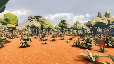 Sürdürülebilir kalkınma hedefleri, biyolojik çeşitlilik, büyüyen bir ekonomi ve ekoloji için grafiksel kaynaklar. 3B oluşturma ve düşük polyester