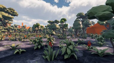 Sürdürülebilir kalkınma hedefleri, biyolojik çeşitlilik, büyüyen bir ekonomi ve ekoloji için grafiksel kaynaklar. 3B oluşturma ve düşük polyester