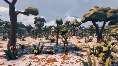 Sürdürülebilir kalkınma hedefleri, biyolojik çeşitlilik, büyüyen bir ekonomi ve ekoloji için grafiksel kaynaklar. 3B oluşturma ve düşük polyester