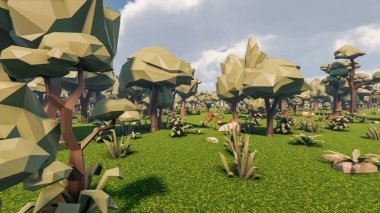 Sürdürülebilir kalkınma hedefleri, biyolojik çeşitlilik, büyüyen bir ekonomi ve ekoloji için grafiksel kaynaklar. 3B oluşturma ve düşük polyester