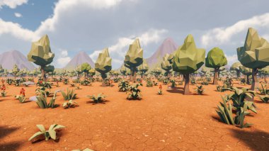 Sürdürülebilir kalkınma hedefleri, biyolojik çeşitlilik, büyüyen bir ekonomi ve ekoloji için grafiksel kaynaklar. 3B oluşturma ve düşük polyester