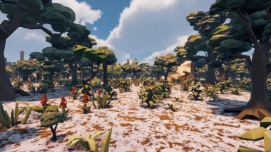 Sürdürülebilir kalkınma hedefleri, biyolojik çeşitlilik, büyüyen bir ekonomi ve ekoloji için grafiksel kaynaklar. 3B oluşturma ve düşük polyester