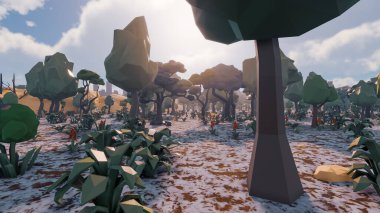 Sürdürülebilir kalkınma hedefleri, biyolojik çeşitlilik, büyüyen bir ekonomi ve ekoloji için grafiksel kaynaklar. 3B oluşturma ve düşük polyester