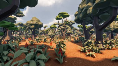 Sürdürülebilir kalkınma hedefleri, biyolojik çeşitlilik, büyüyen bir ekonomi ve ekoloji için grafiksel kaynaklar. 3B oluşturma ve düşük polyester