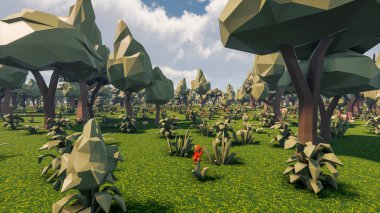 Sürdürülebilir kalkınma hedefleri, biyolojik çeşitlilik, büyüyen bir ekonomi ve ekoloji için grafiksel kaynaklar. 3B oluşturma ve düşük polyester