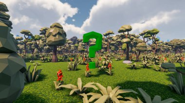 Sürdürülebilir kalkınma hedefleri, biyolojik çeşitlilik, büyüyen bir ekonomi ve ekoloji için grafiksel kaynaklar. 3B oluşturma ve düşük polyester