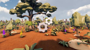 Sürdürülebilir kalkınma hedefleri için grafiksel kaynaklar biyolojik çeşitlilik büyüyen bir ekonomi ve ekoloji 3D yorumlama ve düşük polyester